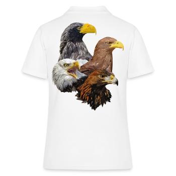 Oiseaux de proie - Polo Femme - blanc - Dos - Ailine (174cm)