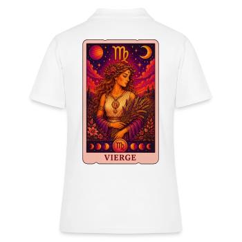 Tarot Vierge - Polo Femme - blanc - Dos - Ailine (174cm)