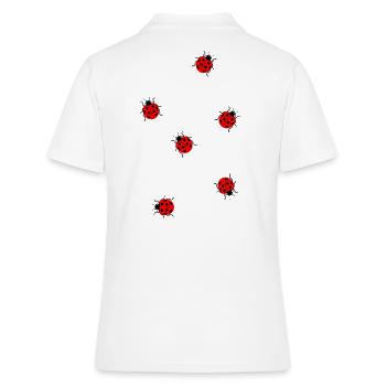 Beaucoup de carnaval d'été de filles d'insectes coccinelles - Polo Femme - blanc - Dos - Ailine (174cm)