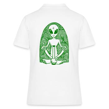 Alien 4:20 Haute Vie - Polo Femme - blanc - Dos - Ailine (174cm)