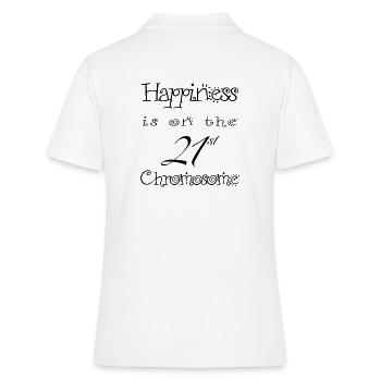 Happiness is on the 21 chromosome - Polo Femme - blanc - Dos - Ailine (174cm)