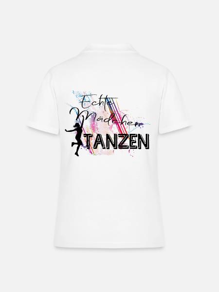 Echte Mädchen Tanzen - Frauen Polo Shirt - Weiß