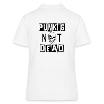 PUNK'S NOT DEAD - Polo Femme - blanc - Dos - Ailine (174cm)