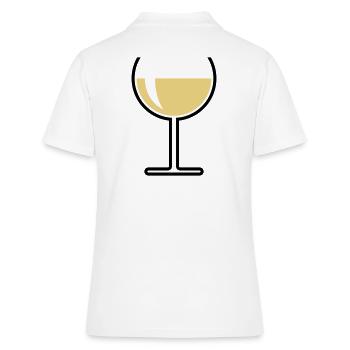 Verre à vin blanc rond ouvert (vin blanc / vin / 2C) - Polo Femme - blanc - Dos - Ailine (174cm)