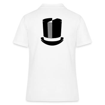 Cylindre / Chapeau Cylindre / Marié / Sorcier - Polo Femme - blanc - Dos - Ailine (174cm)