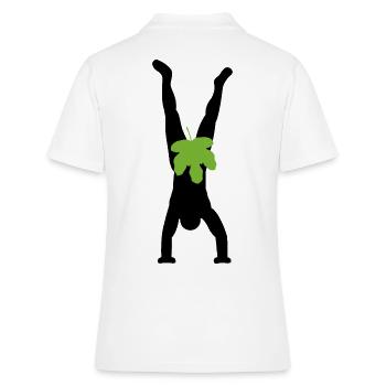 Adam does handstand - Women's Polo Shirt - white - Back - Ailine (174cm)