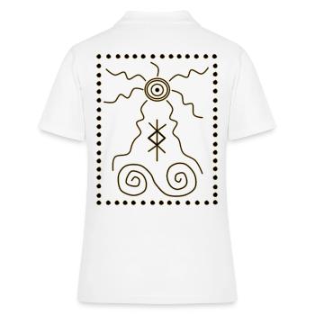Symboles Chaman - Polo Femme - blanc - Dos - Ailine (174cm)