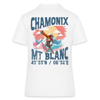 Chamonix free style blc - Polo Femme - blanc - Dos - Ailine (174cm)