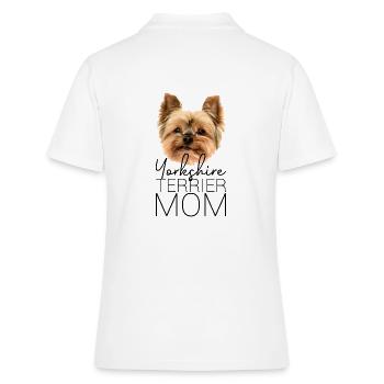 Yorkshire Terrier Mom - Cadeau de maman chiens - Polo Femme - blanc - Dos - Ailine (174cm)