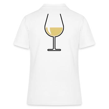 XWeißwein Verre Ventre Ouvert (Vin Blanc / Vin / 2C) - Polo Femme - blanc - Dos - Ailine (174cm)