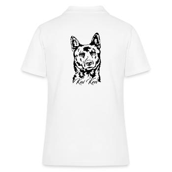 Kai Ken Portrait Chiens Chien Wilsigns - Polo Femme - blanc - Dos - Ailine (174cm)