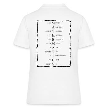 Mathematik - Frauen Polo Shirt - Weiß - Hinten - Ailine (174cm)