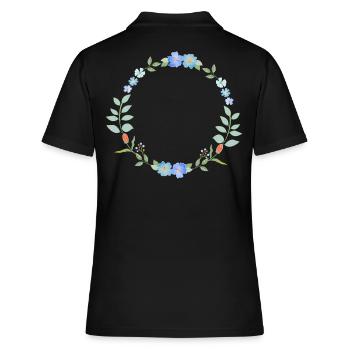 Couronne de fleurs - Polo Femme - noir - Dos - Ailine (174cm)