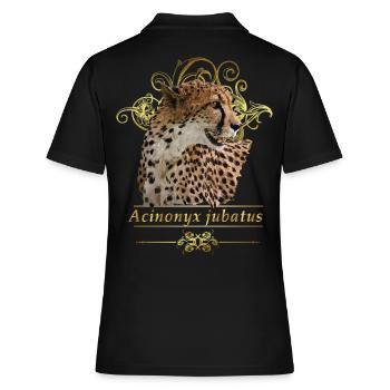 cheetah - Women's Polo Shirt - black - Back - Ailine (174cm)