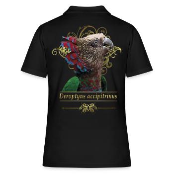 Le perroquet cacique - Polo Femme - noir - Dos - Ailine (174cm)