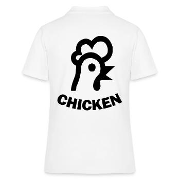 Poulet de poulet de poulet - Polo Femme - blanc - Dos - Ailine (174cm)