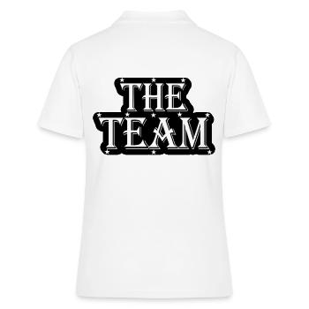 The Team - Frauen Polo Shirt - Weiß - Hinten - Ailine (174cm)