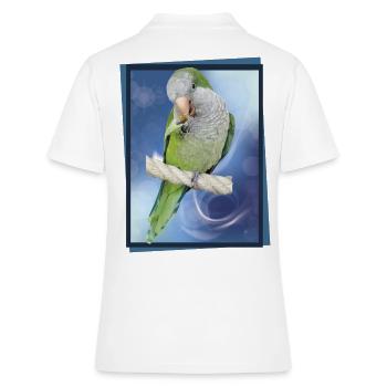 Argentine Parakeet - Women's Polo Shirt - white - Back - Ailine (174cm)