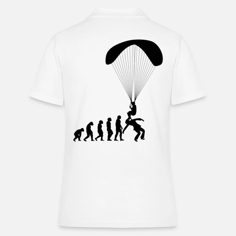 Evolution Paragliding Paraglider Paraglider Shirt - Women's Polo Shirt - white