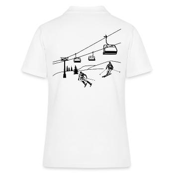 Ski Remontées mécaniques Ski Ski Skis - Polo Femme - blanc - Dos - Ailine (174cm)