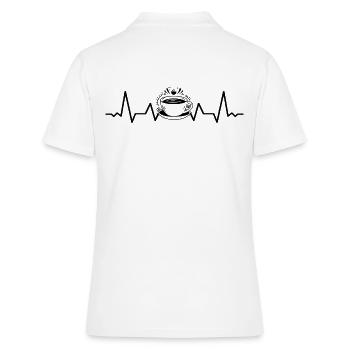 Kaffee Sammlung Kaffeetrinker Kaffeeliebhaber - Frauen Polo Shirt - Weiß - Hinten - Ailine (174cm)