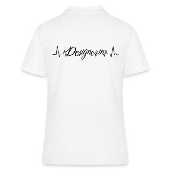 Illustrator Herzschlag Designerin - Frauen Polo Shirt - Weiß - Hinten - Ailine (174cm)