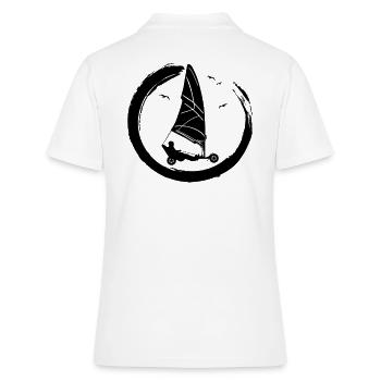 Plage Voile Windracer Land Sailers Land Sailors - Polo Femme - blanc - Dos - Ailine (174cm)