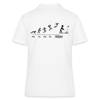 Golf game Golfers Golf Weekend Golfers - Women's Polo Shirt - white - Back - Ailine (174cm)
