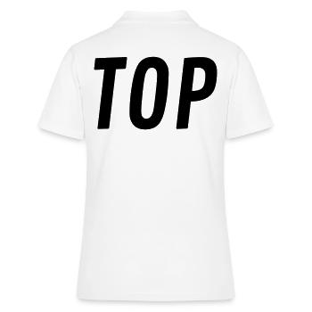 TOP Geschenk - Frauen Polo Shirt - Weiß - Hinten - Ailine (174cm)