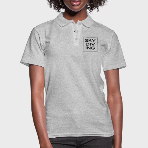 SKY DIV ING Black - Frauen Polo Shirt