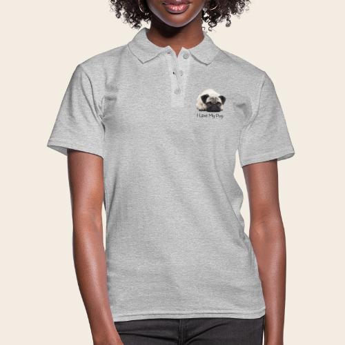 love my pug - Frauen Polo Shirt