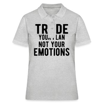 Stock Market trader Forex Trader Investor Trading - Frauen Polo Shirt - Grau meliert - Vorne - Ailine (174cm)