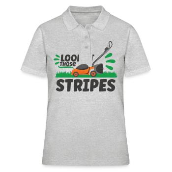 Garden Plants Gardener Lawn Mowing Leaf Blowers - Women's Polo Shirt - heather grey - Front - Ailine (174cm)