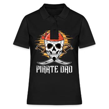 Pirate Papa Pirate Hat Papa Fête des Pères Halloween - Polo Femme - noir - Devant - Ailine (174cm)