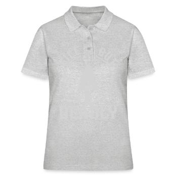 Calme, mais mortel pour les amoureux de la - Polo Femme - gris chiné - Devant - Ailine (174cm)