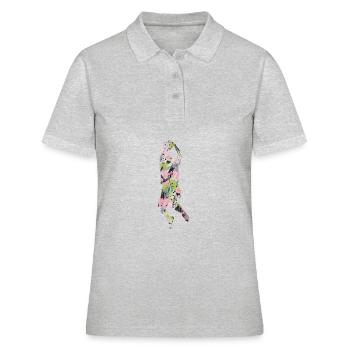 Basket-ball - Polo Femme - gris chiné - Devant - Ailine (174cm)