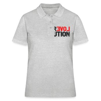 Revolution - Frauen Polo Shirt - Grau meliert - Vorne - Ailine (174cm)
