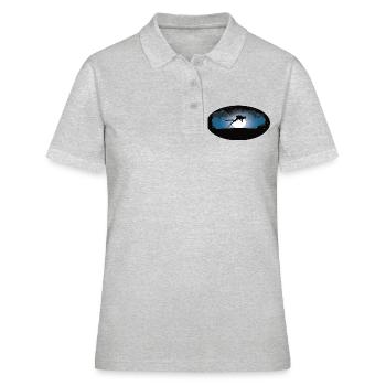 Diving in the moonlight - for underwater romantics - Women's Polo Shirt - heather grey - Front - Ailine (174cm)