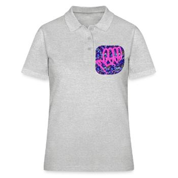 Frauenhand - Club WoW - Frauen Polo Shirt - Grau meliert - Vorne - Ailine (174cm)