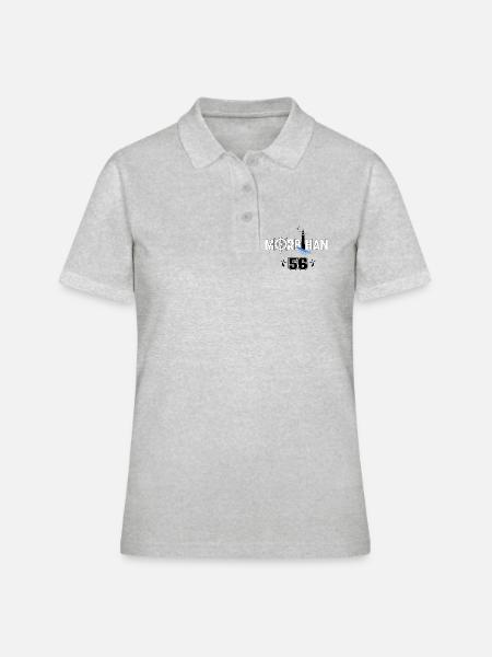 Morbihan - Frauen Polo Shirt - Grau meliert