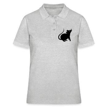 Rat shadow figure year of the rat - Women's Polo Shirt - heather grey - Front - Ailine (174cm)
