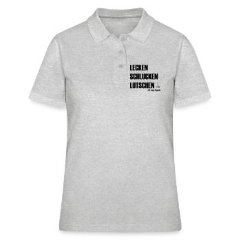 Ich mag Tequila - Frauen Polo Shirt - Grau meliert - Vorne - Ailine (174cm)