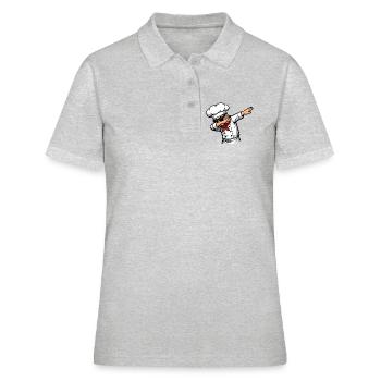 Cuisinier de dabping - Polo Femme - gris chiné - Devant - Ailine (174cm)
