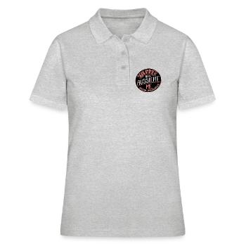 Schlimmer als es aussieht, ME  - Frauen Polo Shirt - Grau meliert - Vorne - Ailine (174cm)