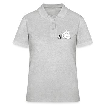 Volant de badminton - Polo Femme - gris chiné - Devant - Ailine (174cm)