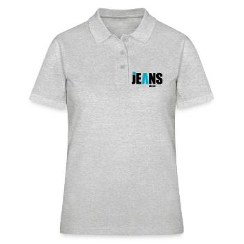 jeans wear mit punkt - Frauen Polo Shirt - Grau meliert - Vorne - Ailine (174cm)