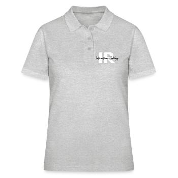 Interventionelle Radiologie-Technologin IR-Gift - Frauen Polo Shirt - Grau meliert - Vorne - Ailine (174cm)