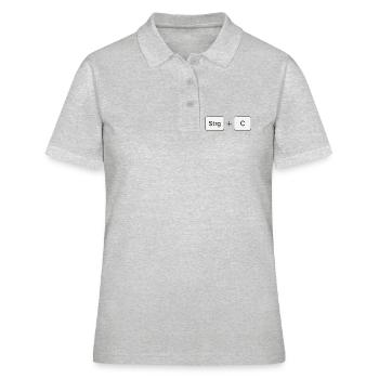 Combinaison de touches Copy Ctrl + C - Polo Femme - gris chiné - Devant - Ailine (174cm)