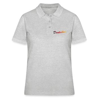 German - Women's Polo Shirt - heather grey - Front - Ailine (174cm)