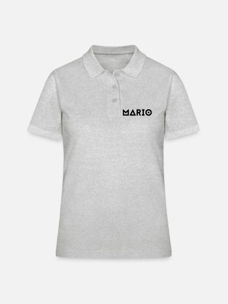 First name Mario - Women's Polo Shirt - heather grey